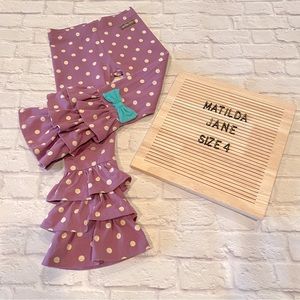 Matilda Jane Ruffled Pants Girls Size 4